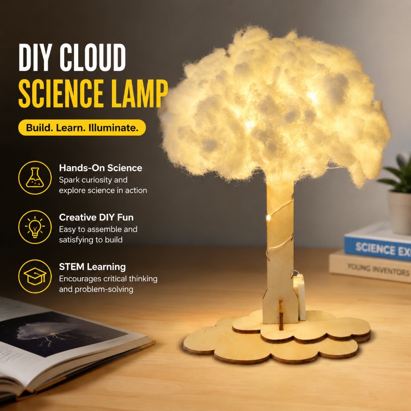 Science Project Toys Making - Набор для научного эксперимента «Светильник-облако» своими