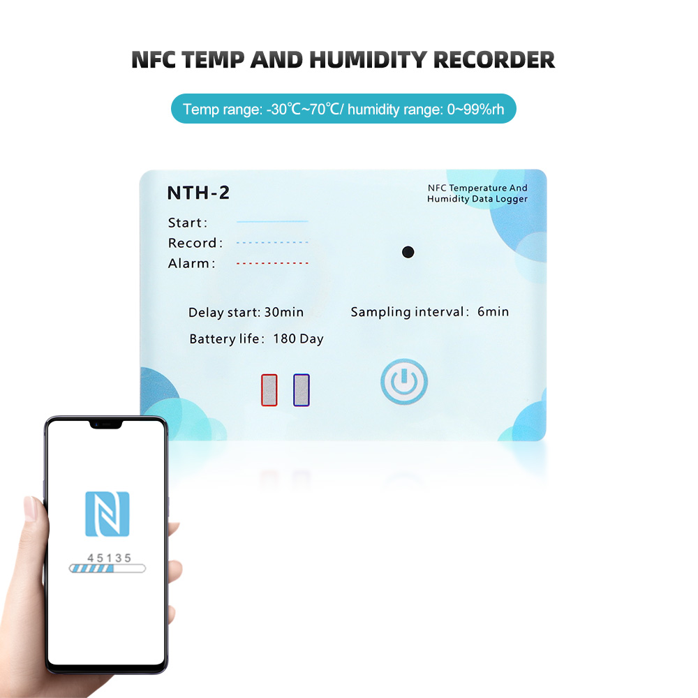 Weather Station Indoor - NFC индукционный Регистратор температуры, рекордер, комнатная