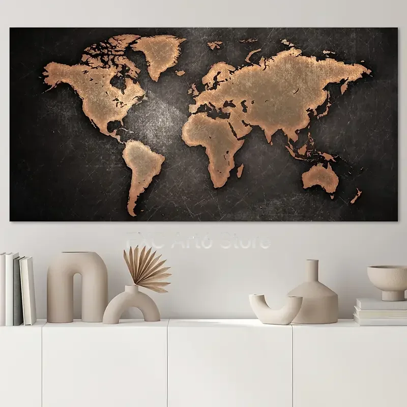 Star Map Poster - 1 шт. безрамный холст-постер, современное искусство,