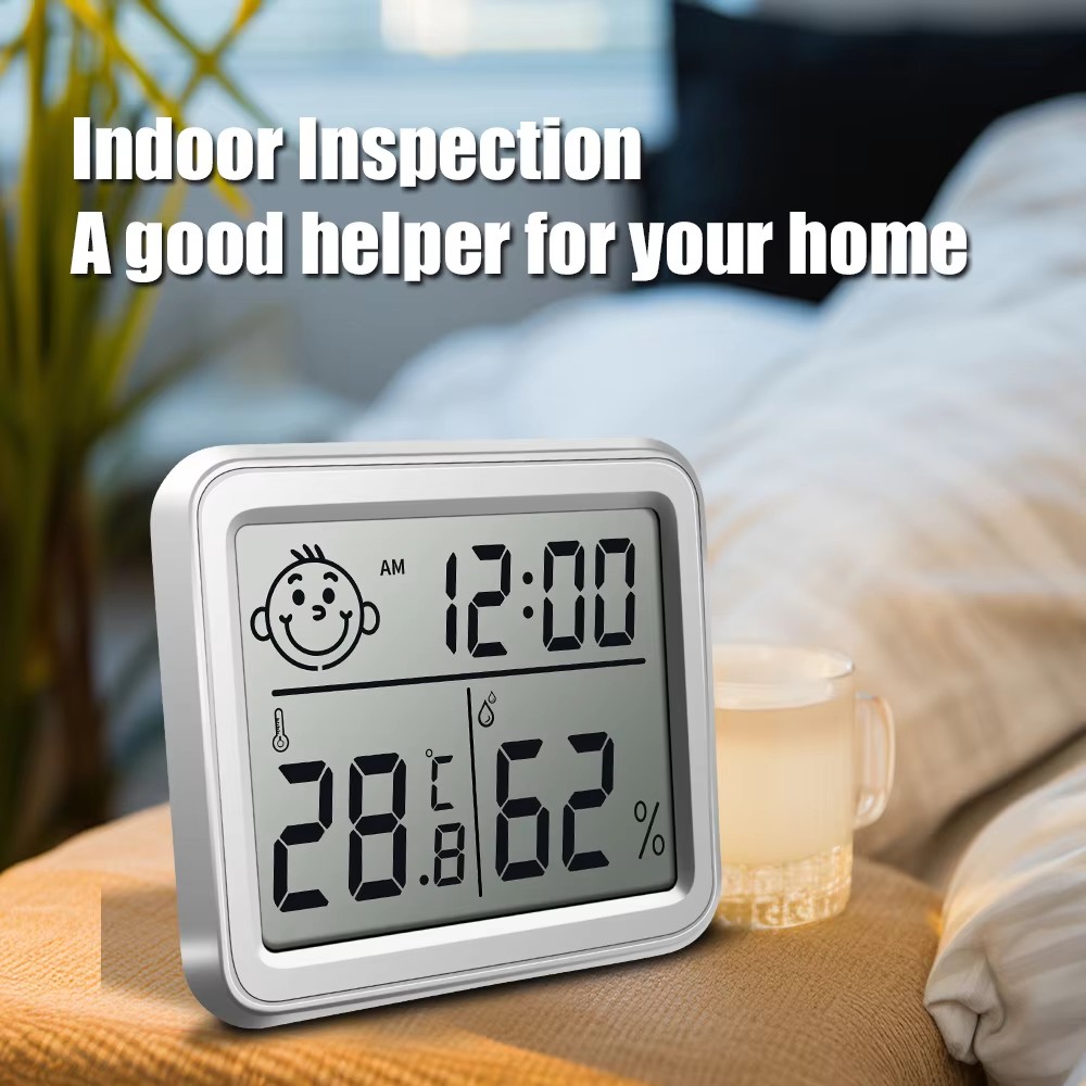 Weather Station Indoor - Цифровой термогигрометр Bluetooth с ЖК-дисплеем, электронный