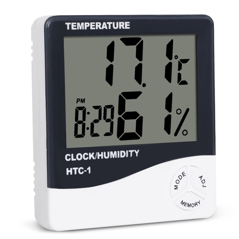 Weather Station Indoor - HTC-1 комнатный цифровой электронный термометр, гигрометр,