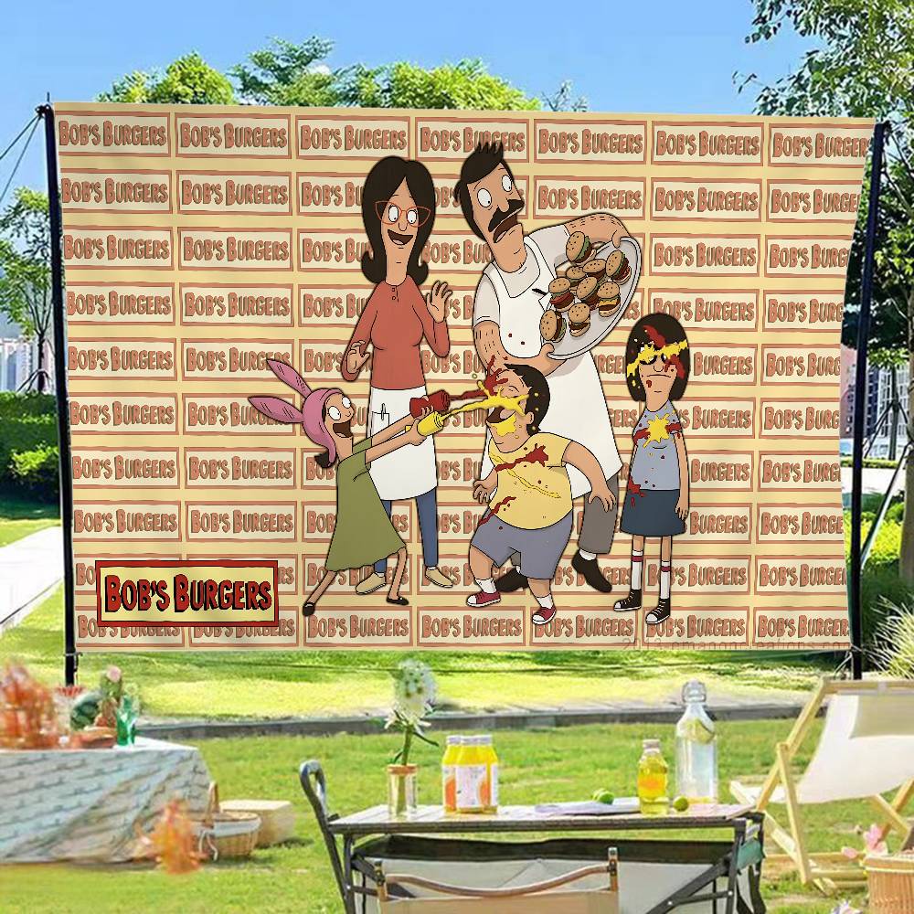 Science Bob - Большой флаг с принтом BobS-Burgers Anmie,