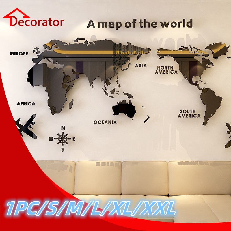 Star Map Poster - Скандинавская карта мира, акриловая 3D настенная