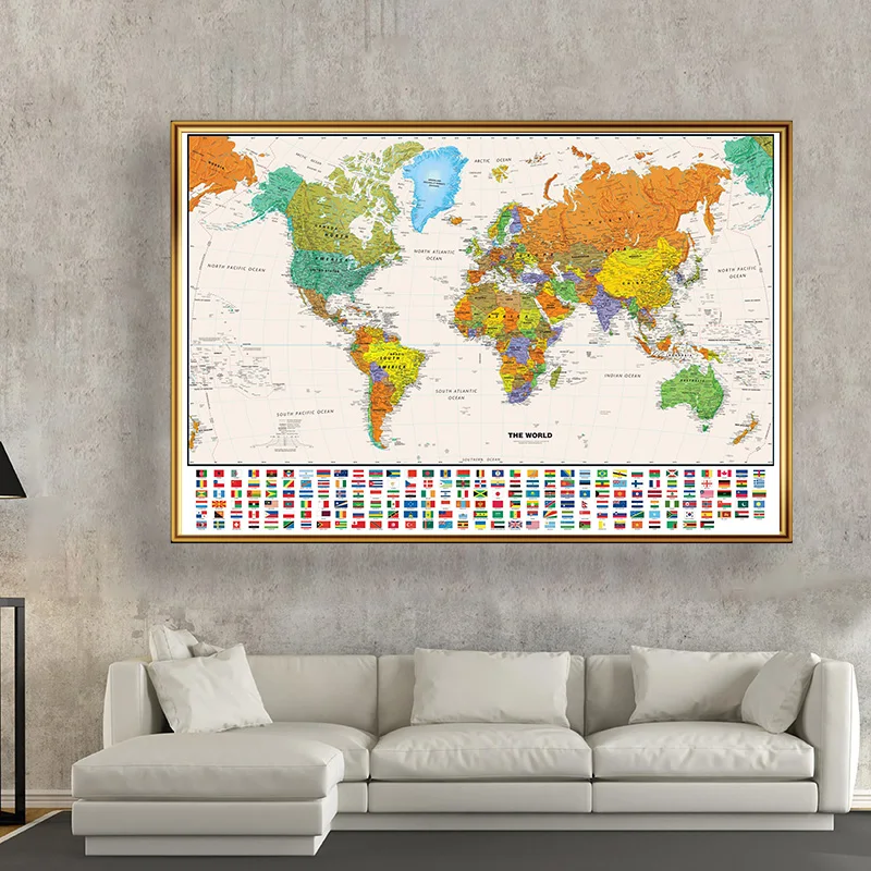 100*70 см карта мира классичес – обзор и цена Star Map Poster